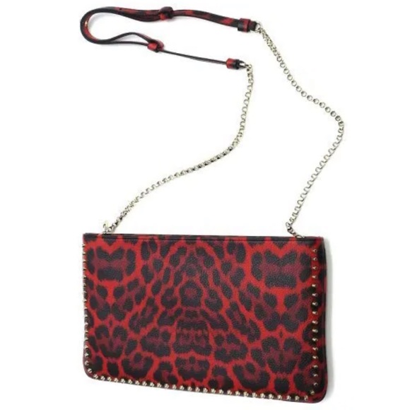 Preloved- Christian Louboutin Loubiposh Red Crossbody Clutch Shoulder Bag - Picture 8 of 8